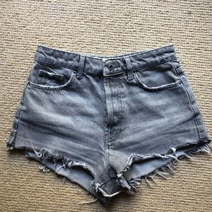Bershka high waisted jean shorts